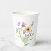 Floral Elegance Tee – Soft Pastel Blooms  紙コップ (正面)