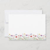 Floral Elegant Chic Note Card ノートカード (裏面)