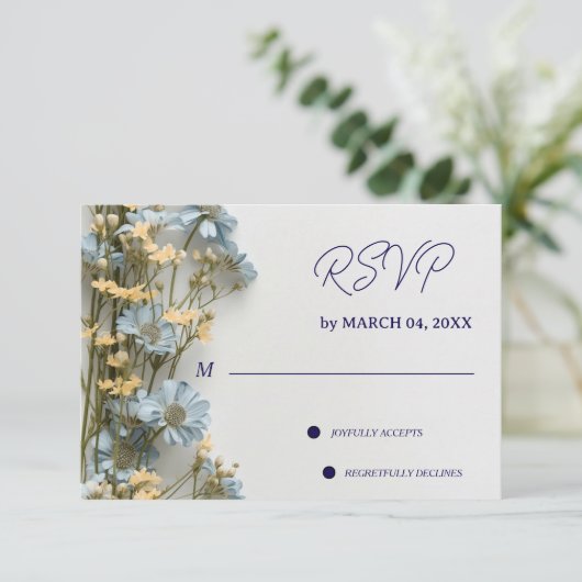 Floral Elegant Classic Wedding RSVP (スタンド正面)