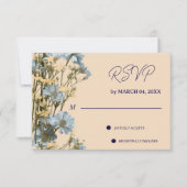 Floral Elegant Classic Wedding RSVP (正面)