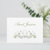 Floral Elegant Flat Place Card (スタンド正面)