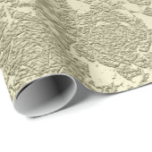 Floral Elegant Sage Green Modern ラッピングペーパー (ロールコーナー)