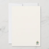 Floral Elegant Simple Botanical Wedding 招待状 (裏面)