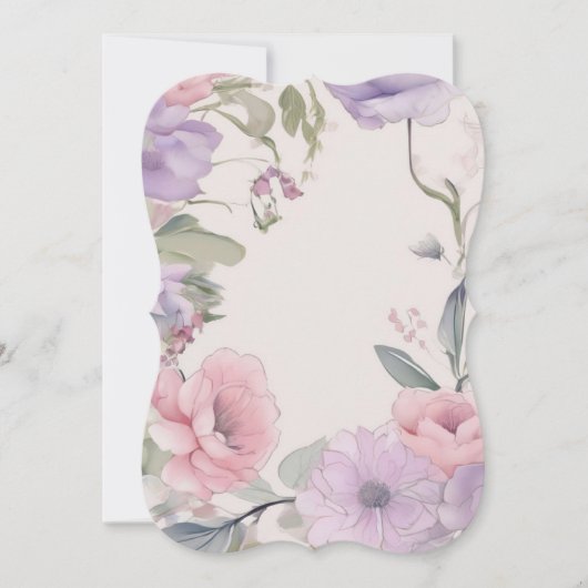 Floral elements greeting card (正面)