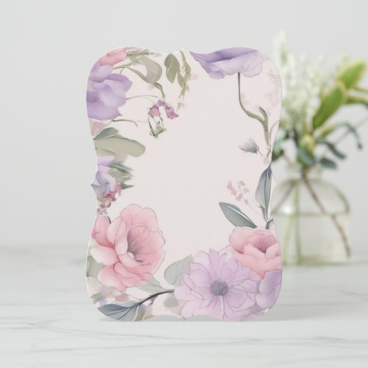 Floral elements greeting card (スタンド正面)