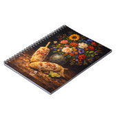 Floral Elote Still Life | Monogram ノートブック (左側)