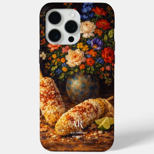 Floral Elote Still Life | Monogram Case-Mate iPhoneケース (裏面)