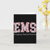 Floral Ems Emergency Medical Services Emt Wildflow カード (黄色い花)