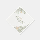 Floral en Trazos スタンダードカクテルナプキン (角)