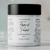 Floral Essential Oil Bottle Label ラベル
