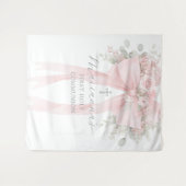  Floral Eucalyptus Bow First Holy Communion タペストリー (正面(横))