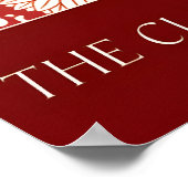 Floral Exhibition Art Print Crimson & Sage ポスター (角)