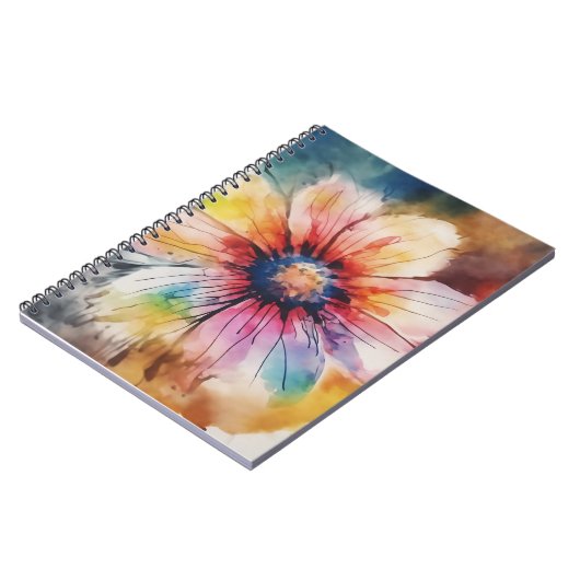 Floral Explosion of Colors ノートブック (左側)