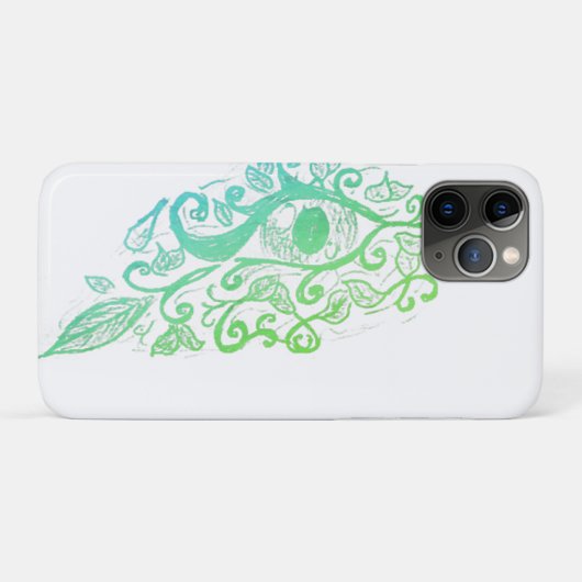 Floral eye phone case Case-Mate iPhoneケース (裏面(横))