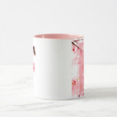 Floral F Initial Mug | Personalized Name & Traits マグカップ (中央)