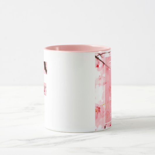 Floral F Initial Mug | Personalized Name & Traits マグカップ (中央)