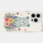 Floral Fable Bear Phone Case Case-Mate iPhoneケース (裏面 (横))