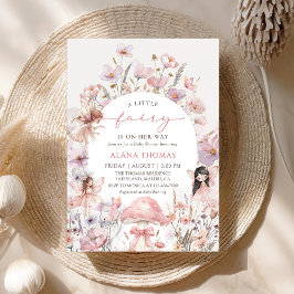 Floral Fairy Baby Shower Invitation 招待状
