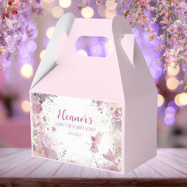 Floral Fairy First Birthday Favor Box フェイバーボックス