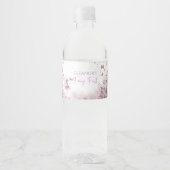 Floral Fairy First Personalised Party Bottle Label ペットボトルラベル (正面)