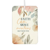 Floral Faith Can Move Mountains カーエアーフレッシュナー (正面)