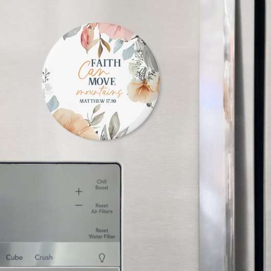 Floral Faith Can Move Mountains マグネット (インサイチュ (冷蔵庫))