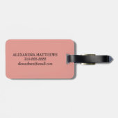 Floral Faith Can Move Mountains ラゲッジタグ (裏面横)