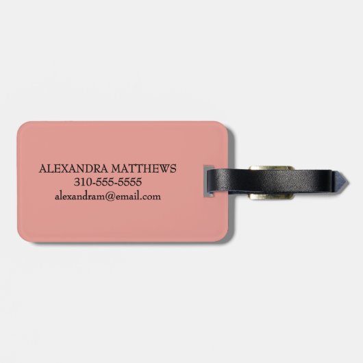 Floral Faith Can Move Mountains ラゲッジタグ (裏面横)