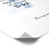 Floral Family Name Sign Bible verse Joshua 24:15 ポスター (角)