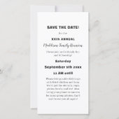 Floral Family Reunion Filmstrip Save the Date  (裏面)