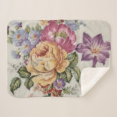 Floral Fancy  シェルパブランケット (正面(横))