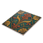 Floral Fanfare on Emerald タイル (側面)