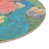 Floral Fantasia: Peacocks in Bloom カッティングボード (角)