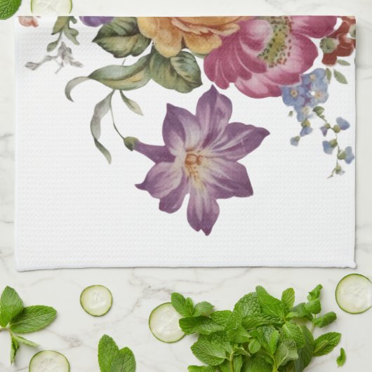 Floral Fantasy  キッチンタオル (折り畳み)