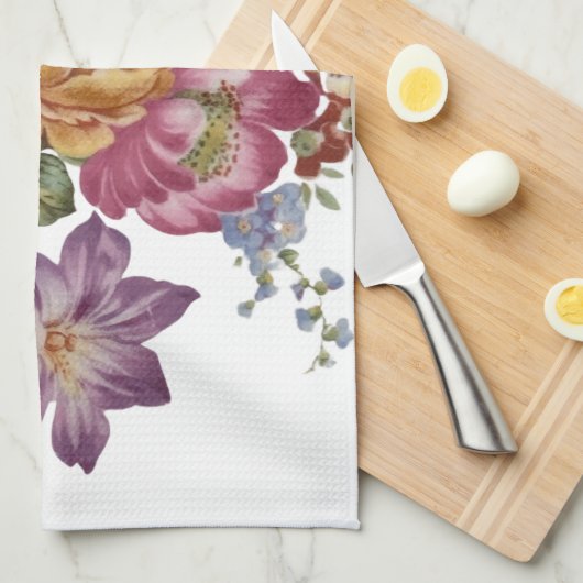 Floral Fantasy  キッチンタオル (四つ折り)