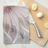 Floral Fantasy, Abstract Modern Pastel Flower キッチンタオル (四つ折り)