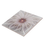 Floral Fantasy, Abstract Modern Pastel Flower タイル (側面)