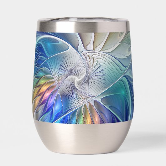 Floral Fantasy, Colorful Abstract Fractal Flower (背面)