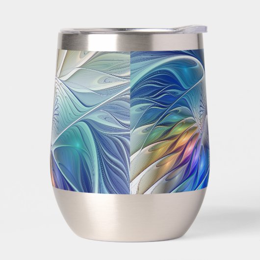 Floral Fantasy, Colorful Abstract Fractal Flower (左面)