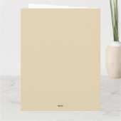 Floral Fantasy Gold Aubergine Abstract Fractal Art サンキューカード (裏面)