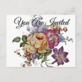 Floral Fantasy  Invitation Postcard インビテーションポストカード (正面)
