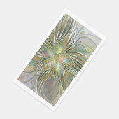 Floral Fantasy Modern Fractal Art Flower With Gold (コーナー)