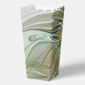 Floral Fantasy Modern Fractal Art Flower With Gold フェイバーボックス (裏面)