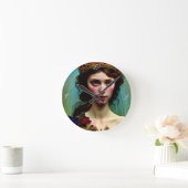Floral Fantasy Princess Round Clock ラウンド壁時計 (ホーム)