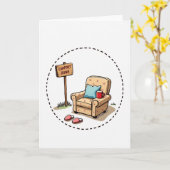 Floral Fathers Day Comfort Card カード (黄色い花)