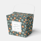 Floral Favor Box with Custom Hand-Drawn Note フェイバーボックス (正面サイド)