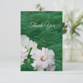 Floral Fern and Gardenia  Thank You Card サンキューカード (スタンド正面)