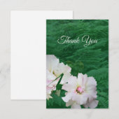 Floral Fern and Gardenia  Thank You Card サンキューカード (正面/裏面)