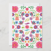 Floral Fiesta 4th Birthday Invitation 招待状 (裏面)