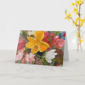 Floral Fine Art Painting by Phyllis Sharpe カード (黄色い花)